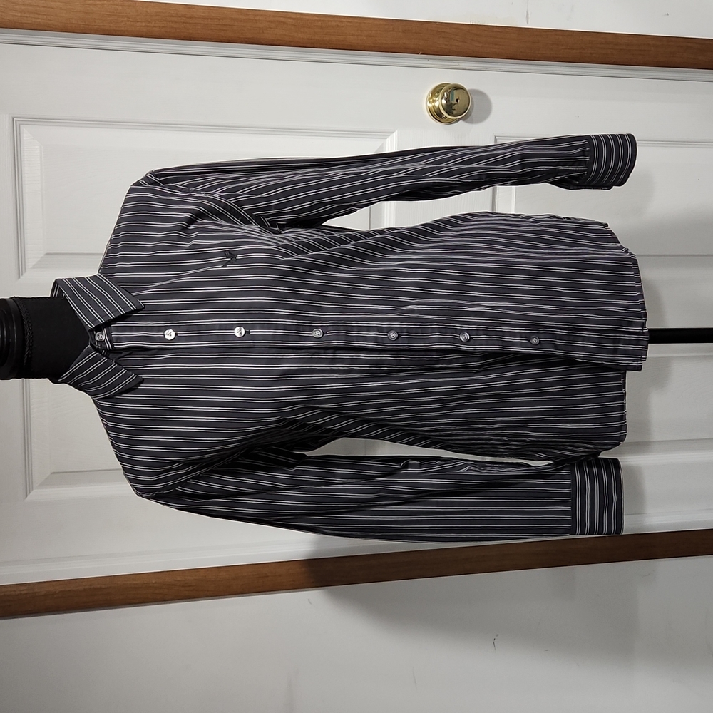 AE Men's Striped Dress Shirt